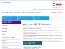 Tablet Screenshot of hubelectronics.co.uk